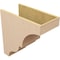 Ekena Millwork 12"W x 24"D x 24"H Classic Asheboro Rough Cedar Woodgrain TimberThane Corbel, Primed Tan CORUR12X24X24ASHRCPR - alternate 5